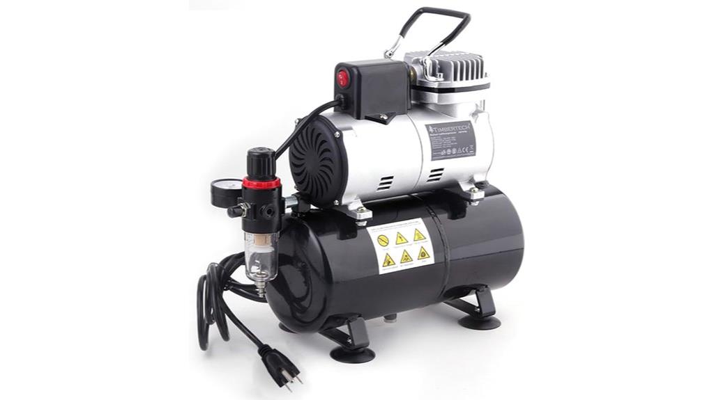 timbertech oil free airbrush compressor