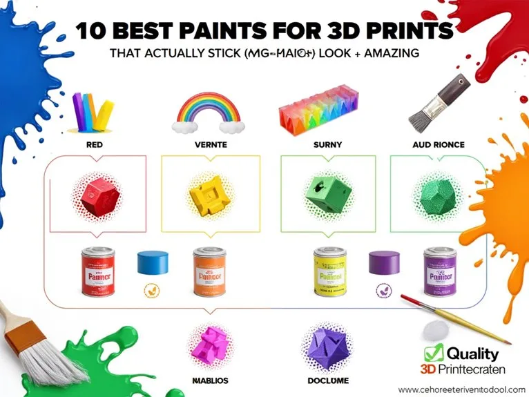 top paints for 3d prints