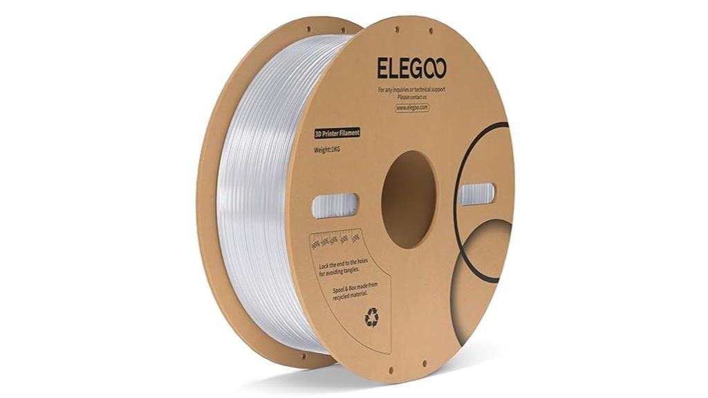 transparent 3d printing filament