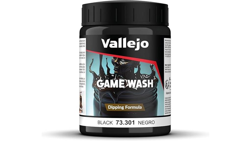 vallejo black wash paint