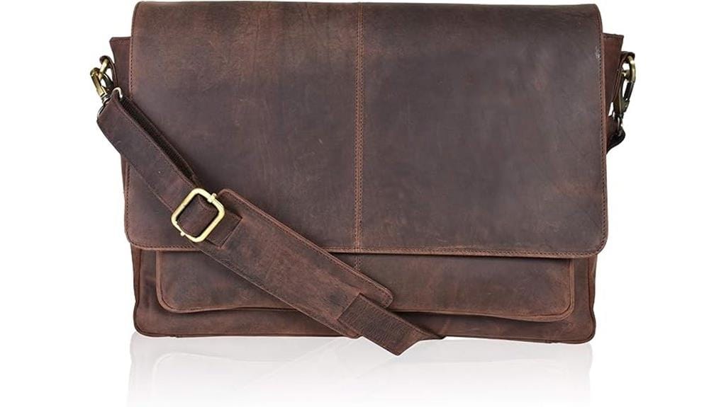 versatile leather messenger bag