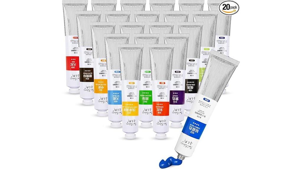 vibrant 20 color oil set