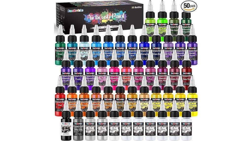 vibrant airbrush paint collection