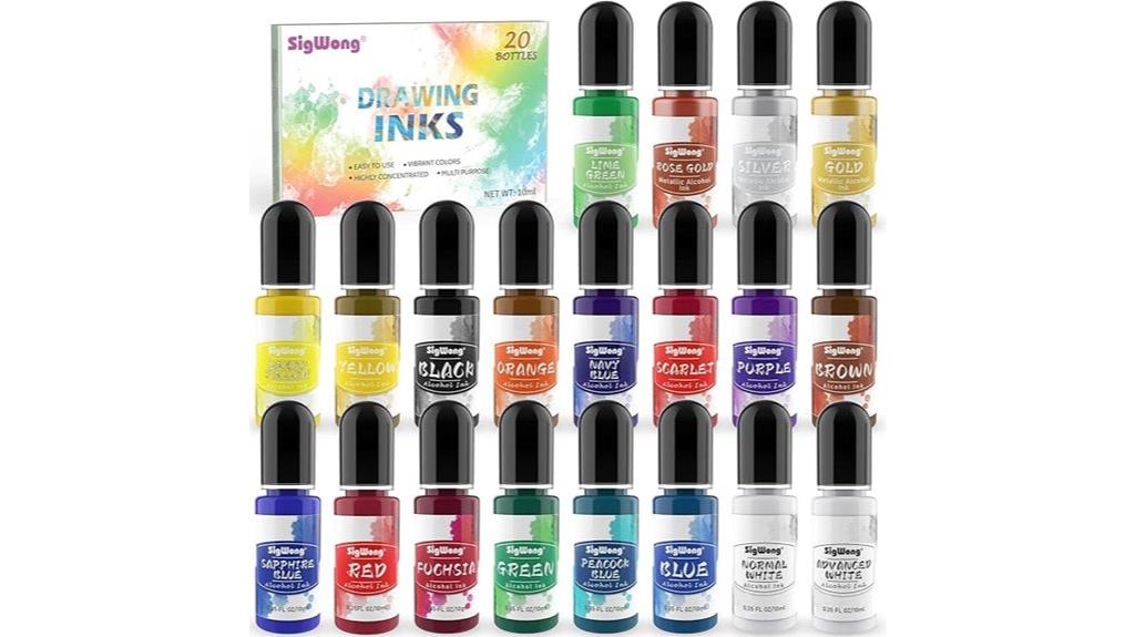 vibrant alcohol ink set