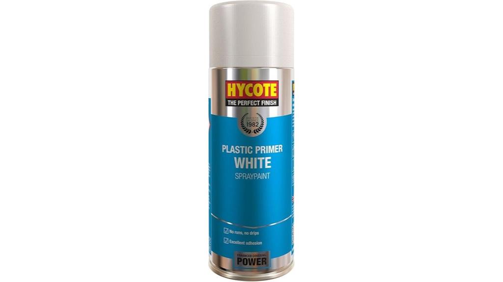 white plastic primer spray