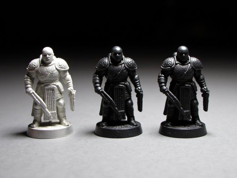 black primer enhances painting depth