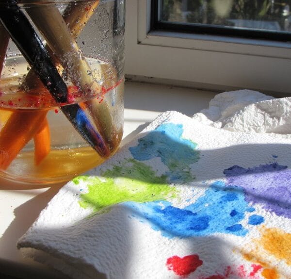 cleaning oil painting brushes