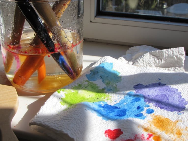 cleaning oil painting brushes