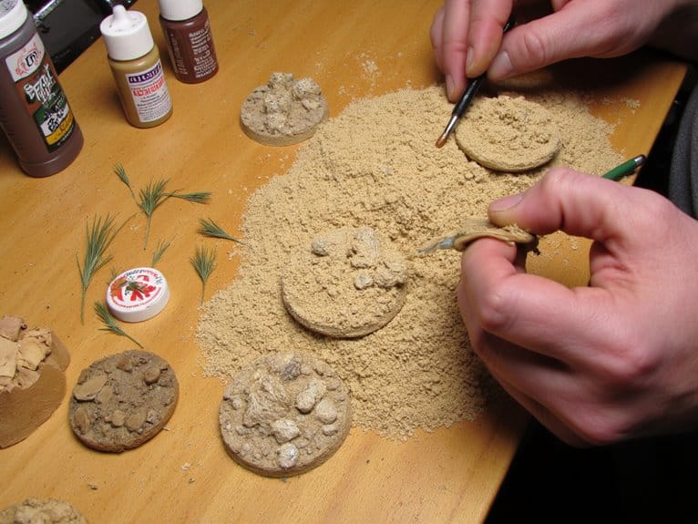 create bases for miniatures
