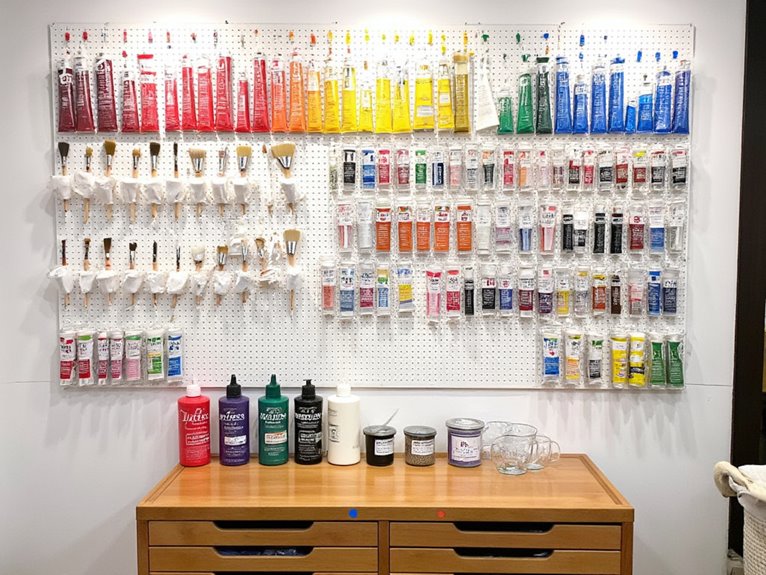 organized paint collection system