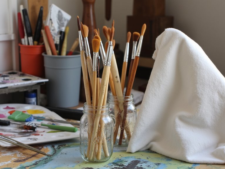proper brush cleaning techniques