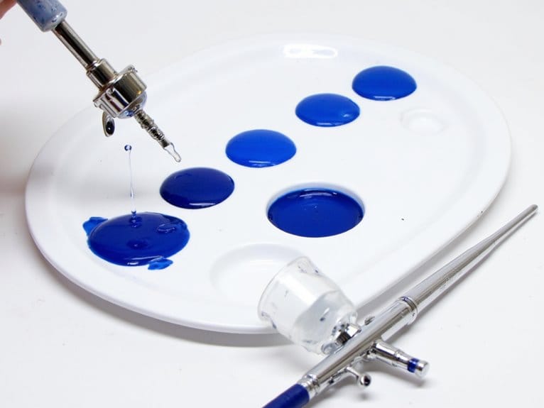 thinning acrylic paint technique