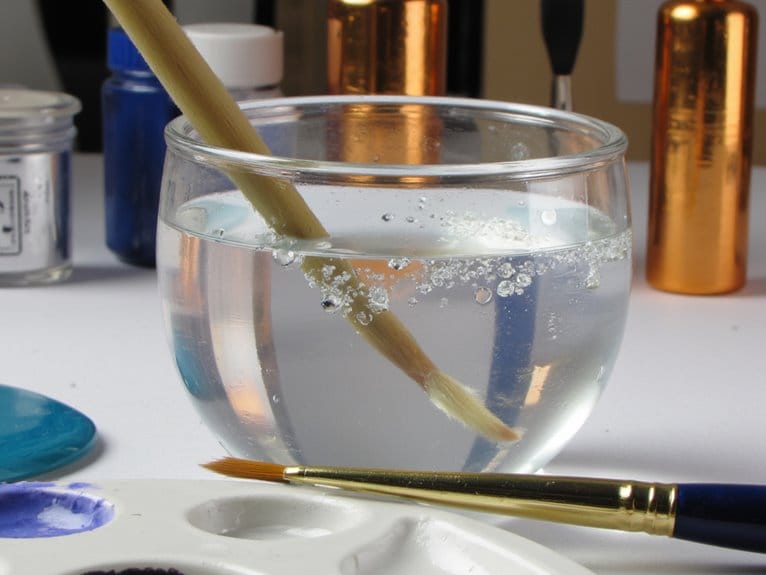 wet brush storage techniques